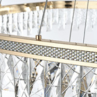 Lustre Pendente Nordecor Stenna 2897 Ouro Brilho Led Bivolt