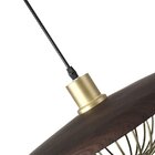 Lustre Pendente Nordecor Tomer Ld5038 Castanho E27 Bivolt