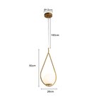 Lustre Pendente Nordecor Upus In E27 Bivolt Dourado 2126