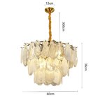 Lustre Pendente Nordecor Velle 2950 60cm Dourado Fosco E14 Bi