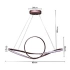 Lustre Pendente Nordecor Wari 2080 Marrom Led Bivolt