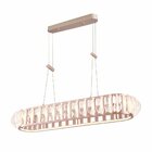 Lustre Pendente Nordecor Wavy Eni 2946 Ouro Champagne Led Biv