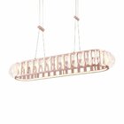 Lustre Pendente Nordecor Wavy Eni 2946 Ouro Champagne Led Biv