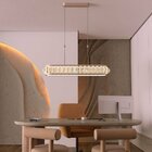 Lustre Pendente Nordecor Wavy Eni 2946 Ouro Champagne Led Biv