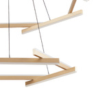 Lustre Pendente Nordecor Wida 2786 Preto / Ouro Champagne Led