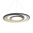 Lustre Pendente Nordecor Zahal 2508 Preto Led Bivolt