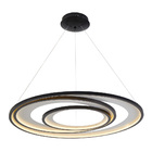 Lustre Pendente Nordecor Zahal 2508 Preto Led Bivolt