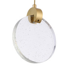 Lustre Pendente Nordecor Zoe 2412 Dourado Led Bivolt