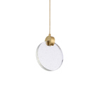 Lustre Pendente Nordecor Zoe 2412 Dourado Led Bivolt