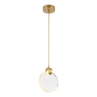 Lustre Pendente Nordecor Zoe 2412 Dourado Led Bivolt