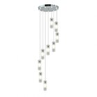 Lustre Pendente Ø30x100cm 9 Luzes Lâmpadas G9 (não Inclusas)