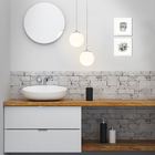 Lustre Pendente Orby Bolinha Escovado + Lampada 3000k