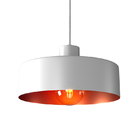 Lustre Pendente Orluce Dritto M Or1385 Branco E Bronze E27 Bi