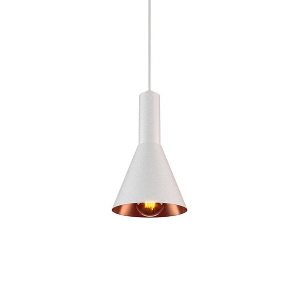 Lustre Pendente Orluce Provetta Or1394 Branco E Bronze E27 Bi
