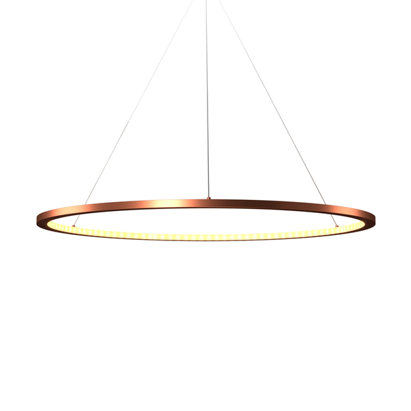 Lustre Pendente Orluce Tabat Or1795 80cm Cobre Led Bivolt - Ú