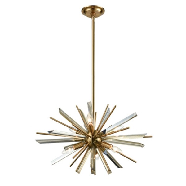 Lustre Pendente para Sala Nix nas Cores Bronze e Transparente