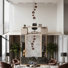 Lustre Pendente Para Sala Pé Direito Alto 5m Mbm - Marrom