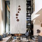 Lustre Pendente Para Sala Pé Direito Alto 5m Mbm - Marrom