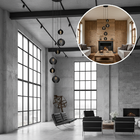 Lustre Pendente Para Sala Pé Direito Alto 5m Mbm - Preto