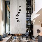 Lustre Pendente Para Sala Pé Direito Alto 5m Mbm - Preto