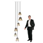 Lustre Pendente Para Sala Pé Direito Alto Duplo Sp-flora Bran