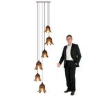 Lustre Pendente Para Sala Pé Direito Alto Duplo Sp-flora Marr