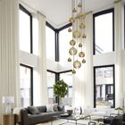 Lustre Pendente Para Sala Pé Direito Duplo Big Boss Marfim