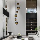 Lustre Pendente Para Sala Pé Direito Duplo M-barrel Preto