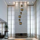 Lustre Pendente Para Sala Pé Direito Duplo M-barrel Preto