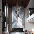 Lustre Pendente Para Sala Pé Direito Duplo Multi Focus Marrom