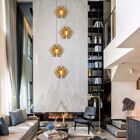 Lustre Pendente Para Sala Pé Direito Duplo Quatro Arabesques