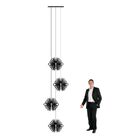 Lustre Pendente Para Sala Pé Direito Duplo Quatro Arabesques