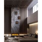 Lustre Pendente Para Sala Pé Direito Duplo Quatro Brisa Preto