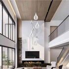 Lustre Pendente Para Sala Pé Direito Duplo Rain Branco