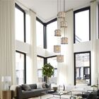 Lustre Pendente Para Sala Pé Direito Duplo Sp-brisa Branco