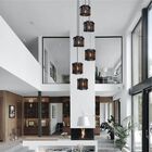 Lustre Pendente Para Sala Pé Direito Duplo Sp-brisa Preto