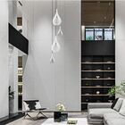 Lustre Pendente Para Sala Pé Direito Duplo Sp-drop Branco