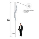 Lustre Pendente Para Sala Pé Direito Duplo Sp-focus Branco