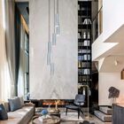 Lustre Pendente Para Sala Pé Direito Duplo Sp-focus Branco