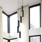 Lustre Pendente Para Sala Pé Direito Duplo Sp-focus Preto