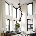 Lustre Pendente Para Sala Pé Direito Duplo Sp-rain Marrom