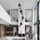 Lustre Pendente Para Sala Pé Direito Duplo Sp-rain Marrom