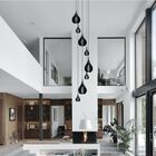 Lustre Pendente Para Sala Pé Direito Duplo Sp-rain Preto