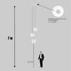 Lustre Pendente Para Sala Pé Direito Duplo Trio Arabesques Br