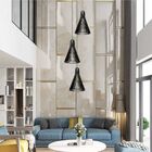 Lustre Pendente Para Sala Pé Direito Duplo Trio Funnel P7 - P