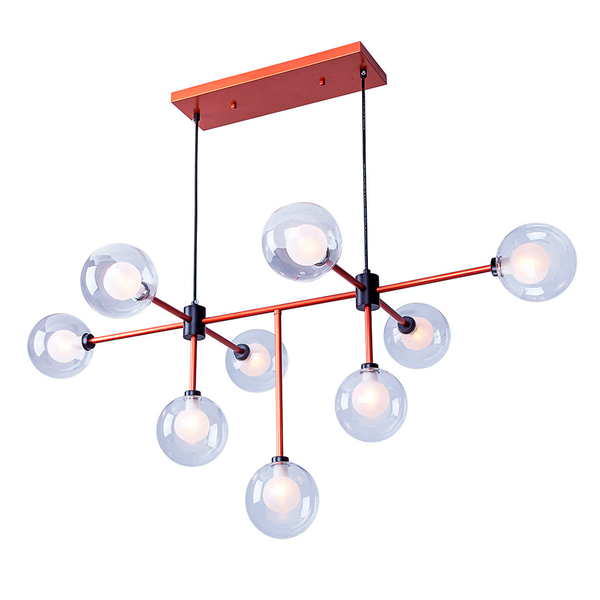 Lustre Pendente Para Sala Sputnik Manhattan Moderno 9 Lâmpada