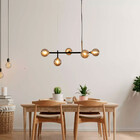 Lustre Pendente Para Teto 5 Bocal Led Sala De Estar E Jantar