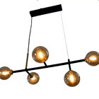 Lustre Pendente Para Teto 5 Bocal Led Sala De Estar E Jantar