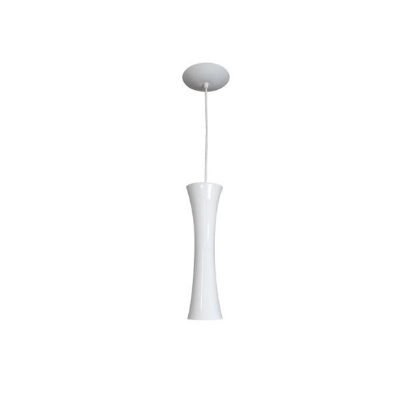 Lustre Pendente Pequim Peq 1 Lamp E27 Branco - 3108 Peq Br