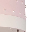 Lustre Pendente Pérolas 40x15 Rosa